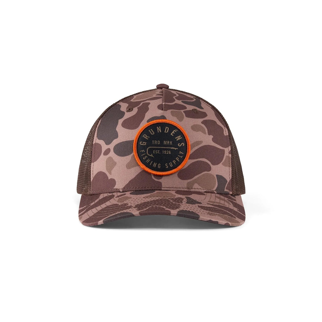 Grundens Hook Trucker Hat Duck Camo "One Size"