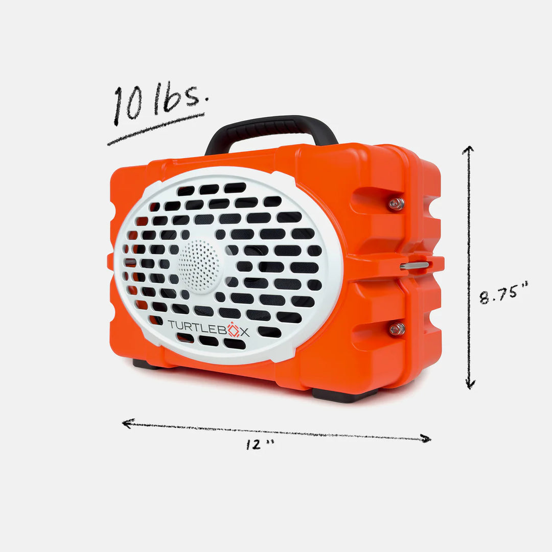 Turtlebox Gen 3 Speaker "Orange/Black" with Party Mode