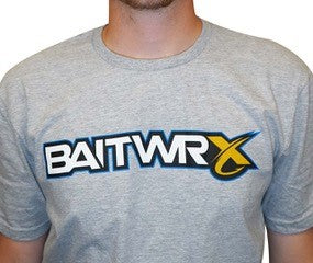 Bait-Wrx Short Sleeve Cotton Tee, Light Grey - NEW Logo!