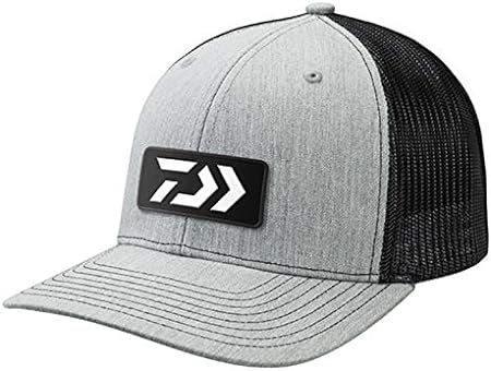 Daiwa Trucker Cap, Grey Black with Rubber Patch Logo