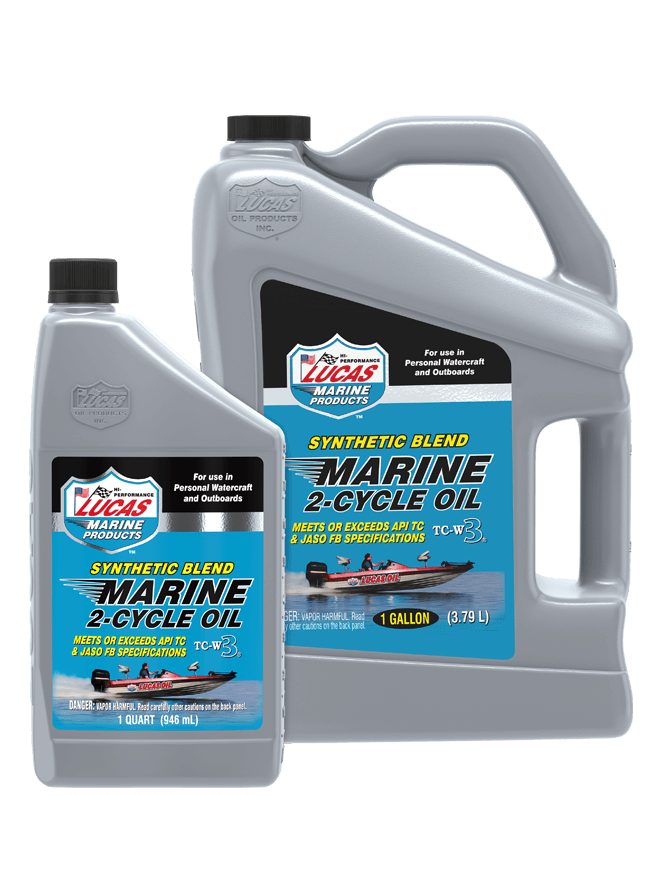 Lucas Oil Synthetic Blend 2-Cycle Marine Oil - Gallon Lucas Oil Products