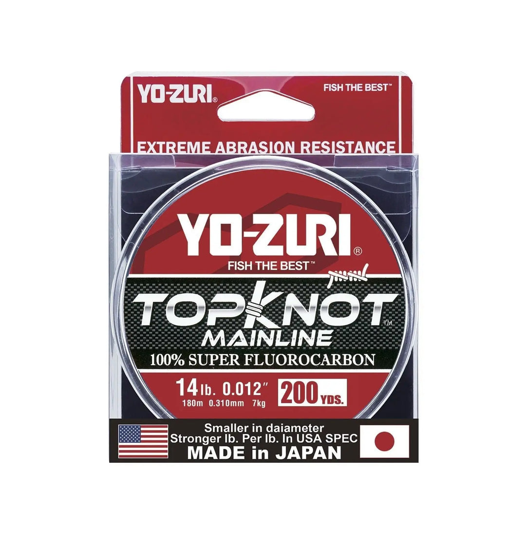 Yo-Zuri Topknot Mainline Fluorocarbon 200yd Spools