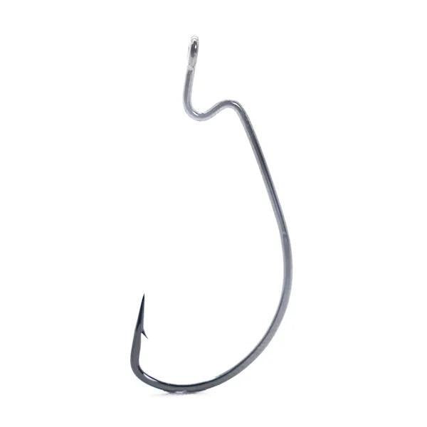 Mustad UltraPoint KVD Grip-Pin Wide Gap Soft Plastic Hook with 1 Extra  Strong Hook