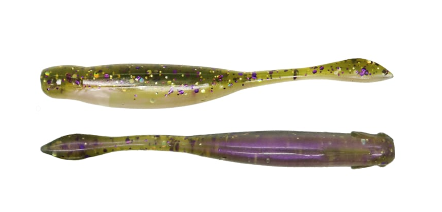X Zone Lures - 6 Deception Worm in Electric Shad - This color is