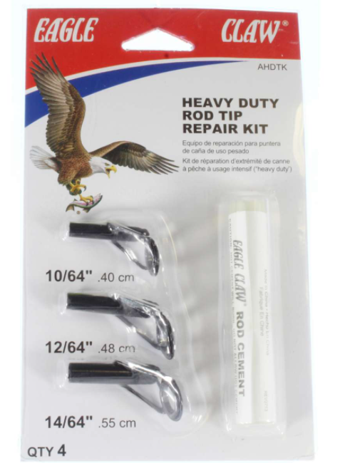 Eagle Claw Heavy Duty Rod Tip Repair Kit (4 Pk) - Bait-WrX