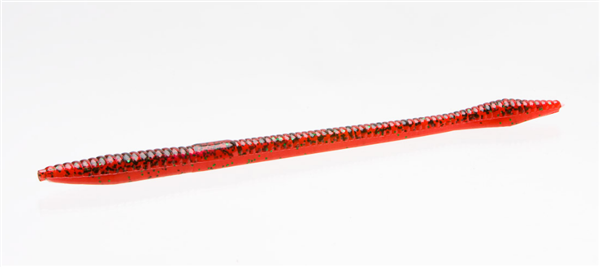 Zoom Red Black Core Trick Worm Bait 20 Pack 6.75'' - Ideal Lure