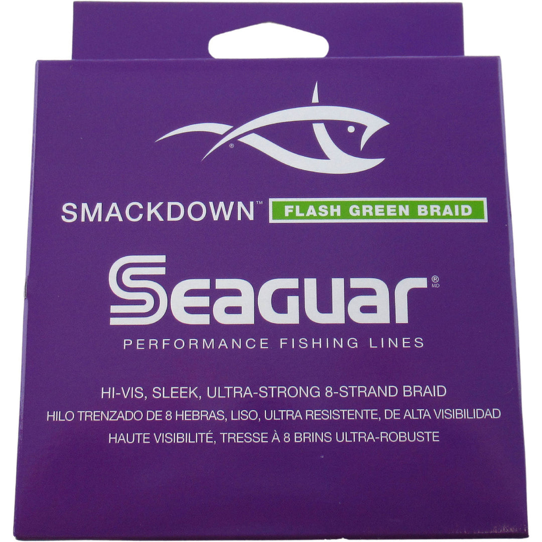 Seaguar Smackdown Hi-Vis Flash Green Braid 10lb, 150 Yard Spool