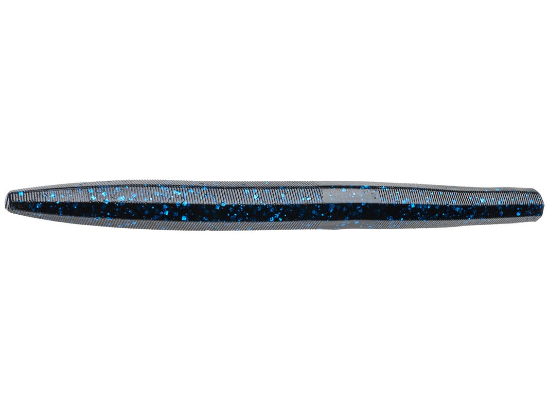Strike King KVD Perfect Plastic Ocho 5" (8 Pk) Black Blue Flake By Bait-WrX