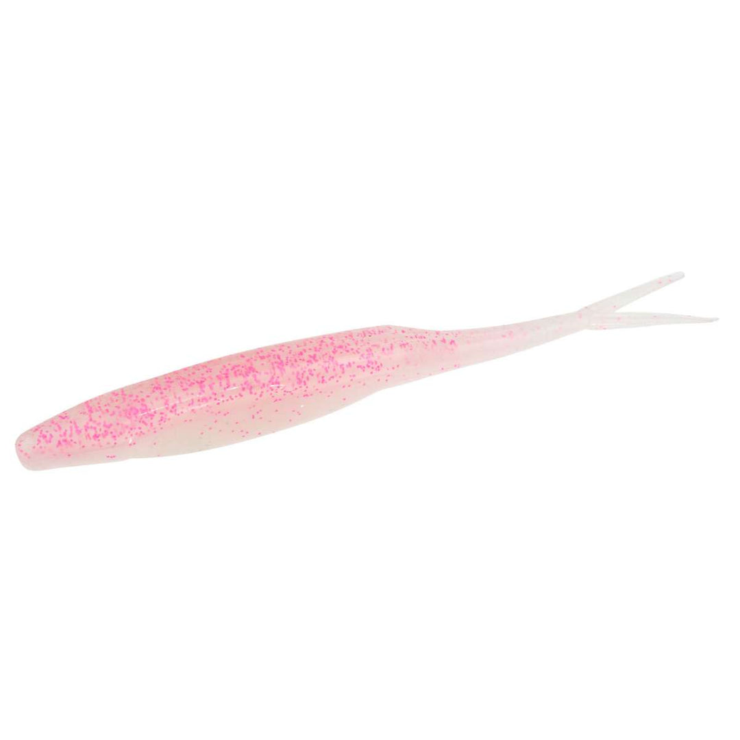 Zoom Super Salt Plus Salty Super Fluke Bubblegum ~ Pink Bass Fishing Lure  10 Ct