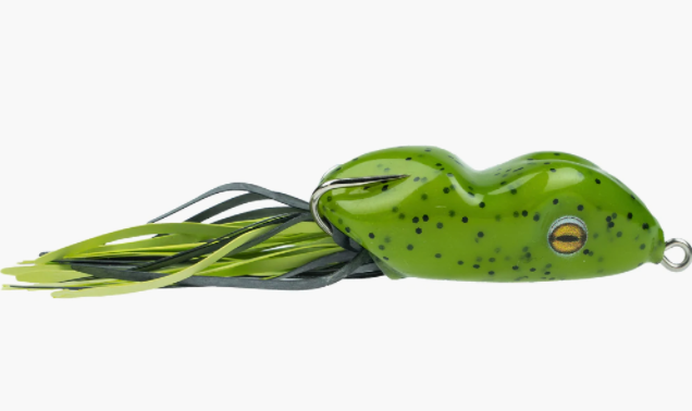 Fishing Tackle Lures Frog Popper, Green Yellow, 3